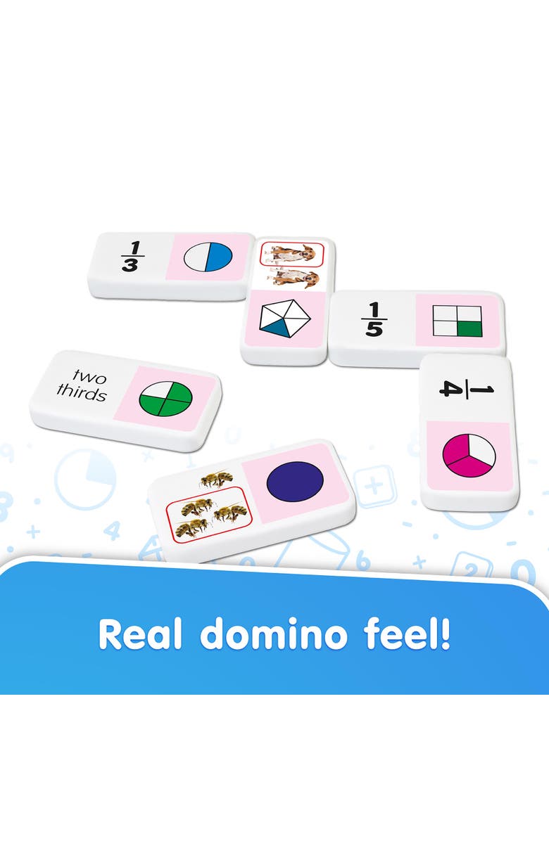 Junior Learning Fraction Dominoes, Alternate, color, 