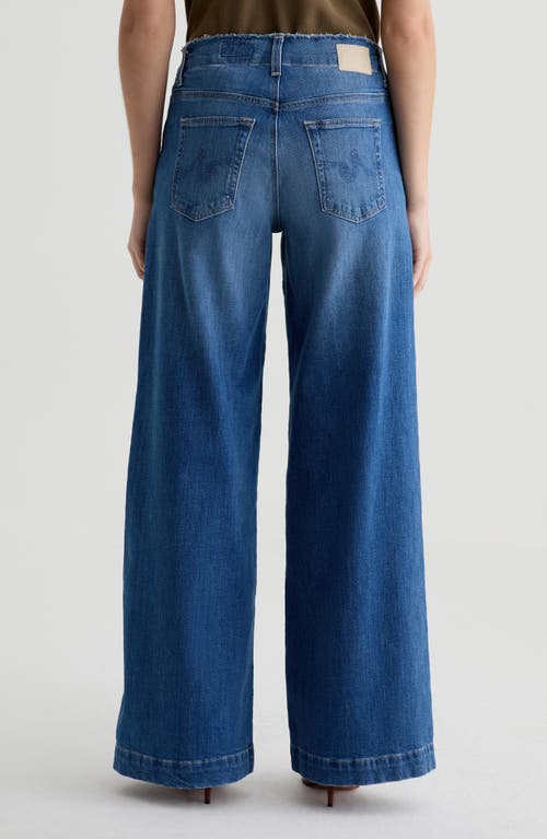 Ag Deven High Waist Ultra Wide Leg Jeans In Blue