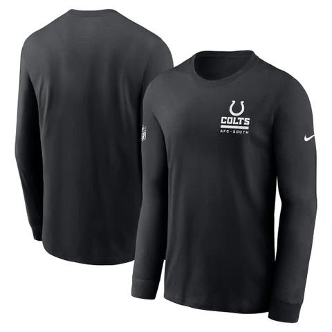 Men's Nike Black Indianapolis Colts Sideline Performance Long Sleeve T-Shirt