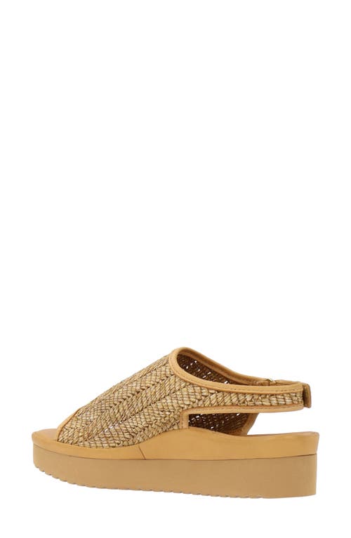 L'amour Des Pieds Ashwin Platform Slingback Sandal In Natural