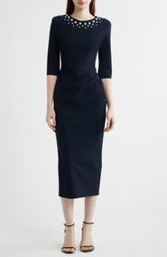 Chiara Boni La Petite Robe Shire Embellished Sheath Dress
