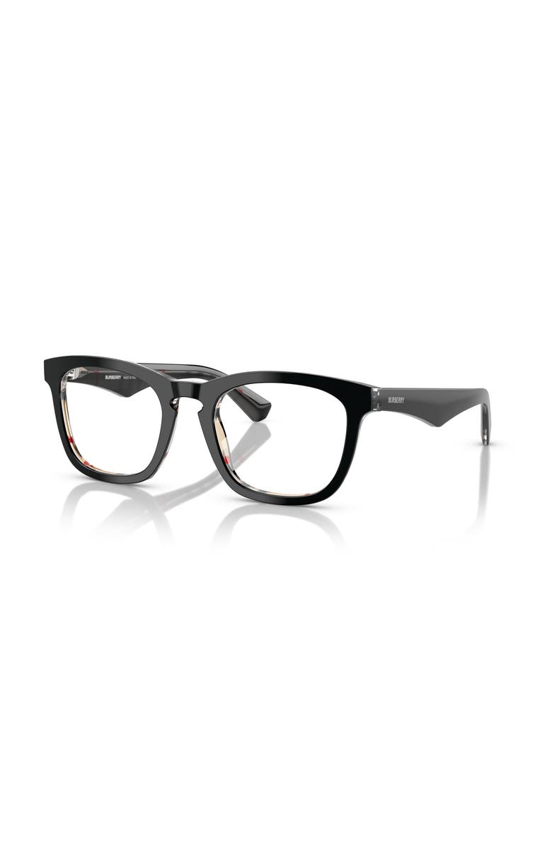 Burberry 51mm Square optical glasses, Main, color, Black