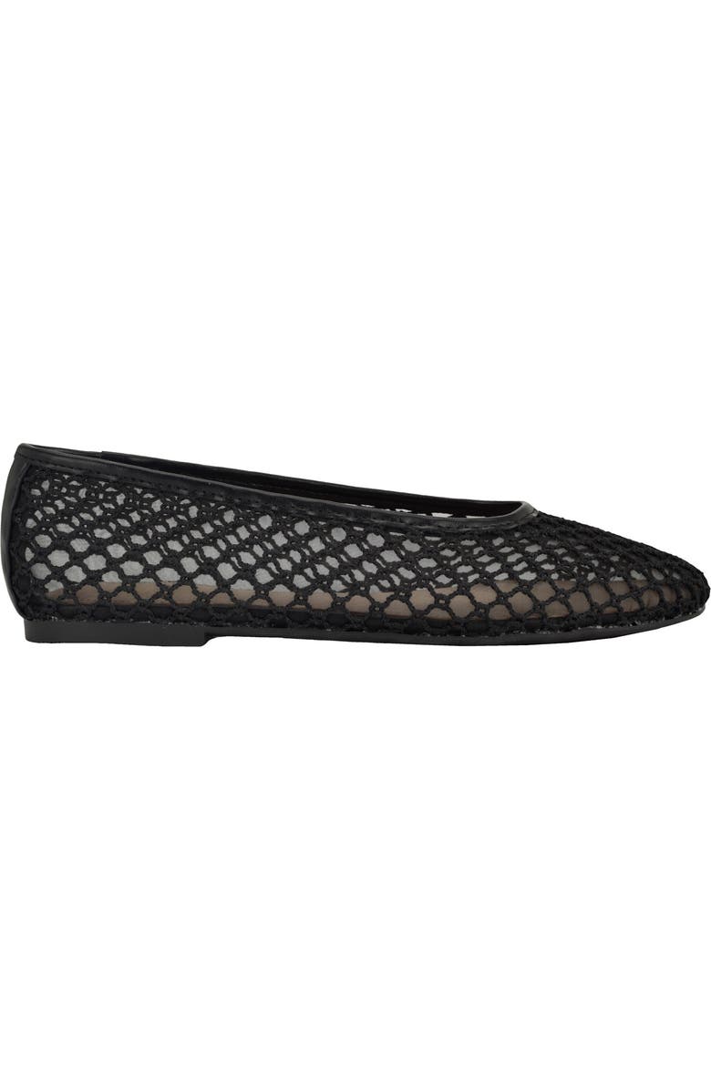 Calvin Klein Delicate Mesh Ballet Flat, Alternate, color, Black