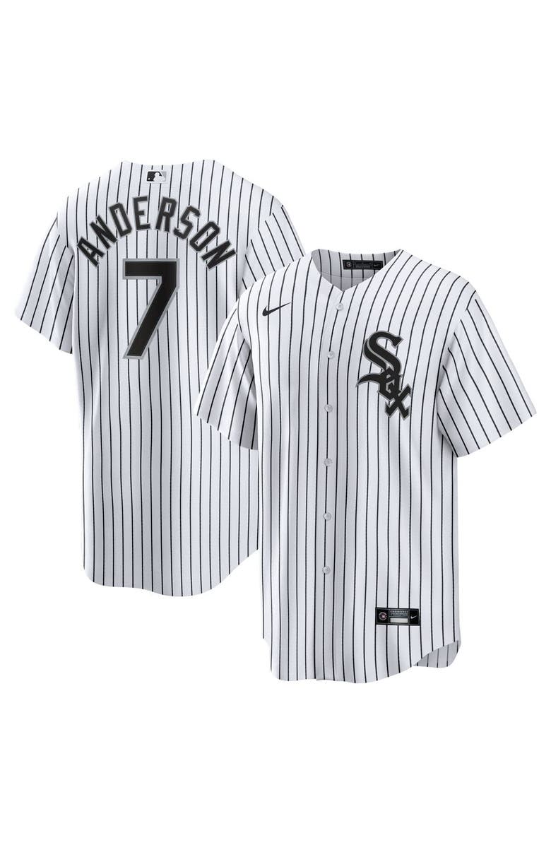 Nike Men's Nike Tim Anderson White Chicago White Sox Home Replica Player Jersey, Main, color, 