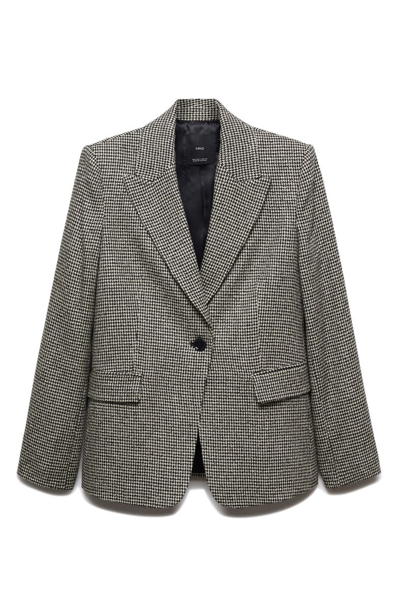 MANGO Houndstooth Check Blazer, Alternate, color,