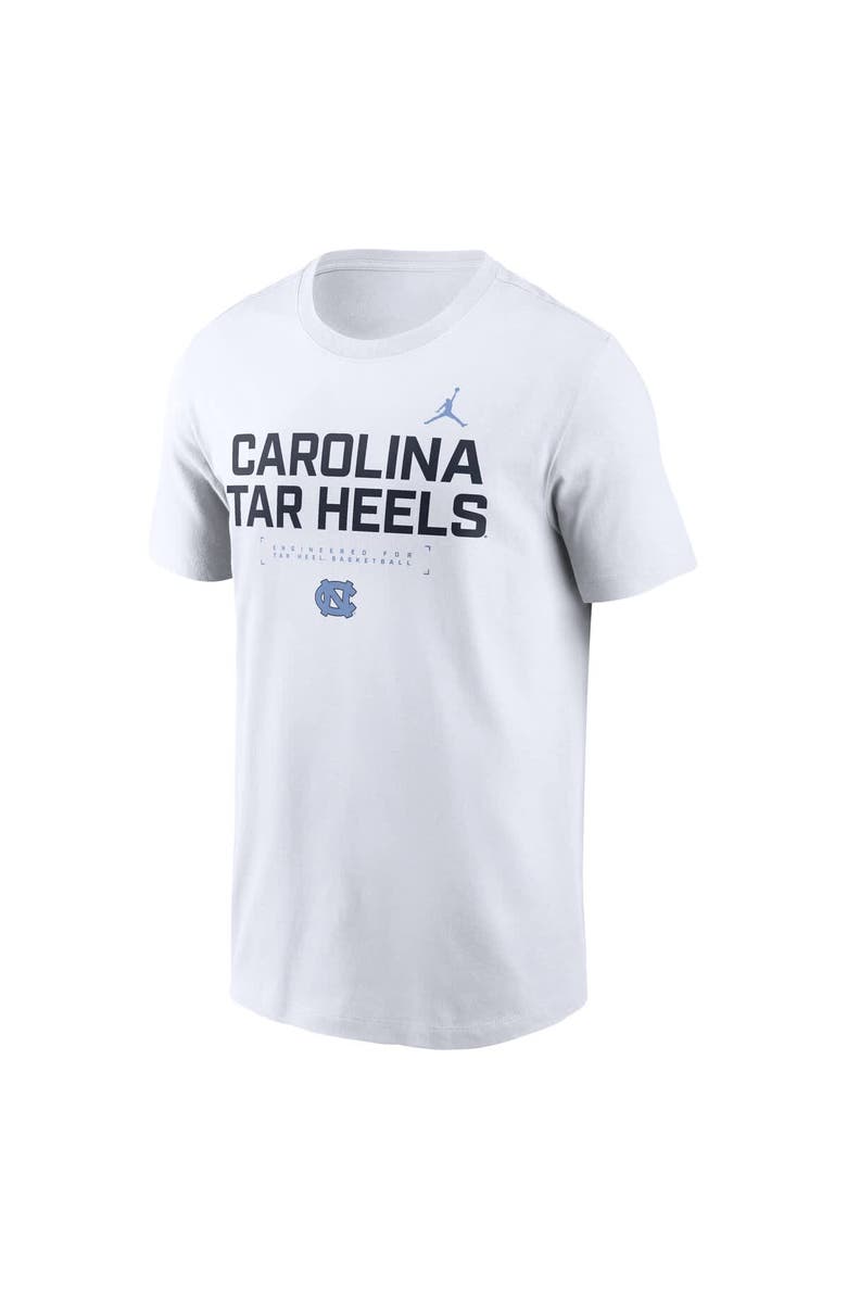 Jordan Brand Men's Jordan Brand White North Carolina Tar Heels 2025 Courtside Basketball Performance T-Shirt, Alternate, color, White