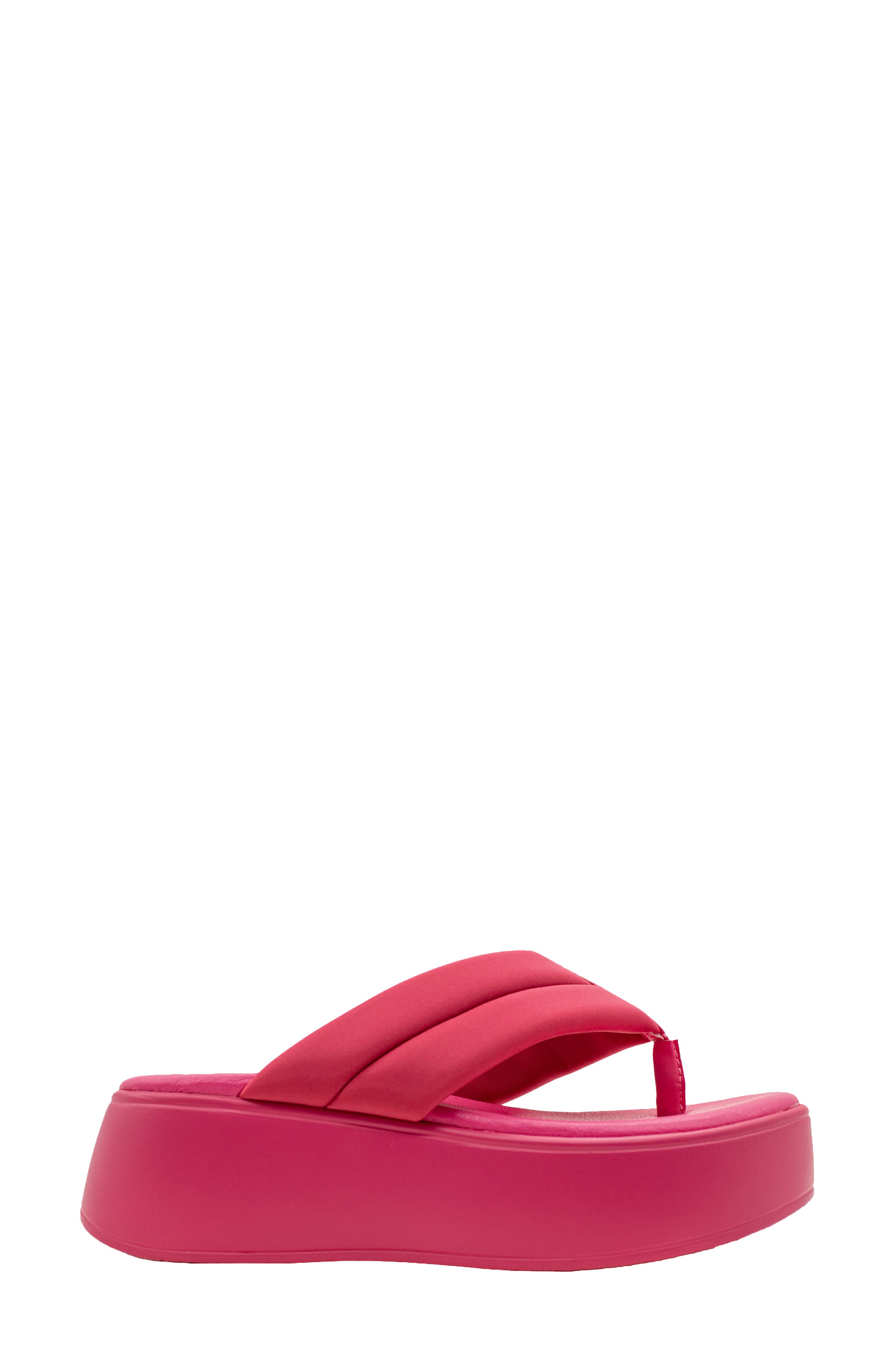 Volatile La Paz Water Resistant Platform Flip Flop, Alternate, color, Fuchsia
