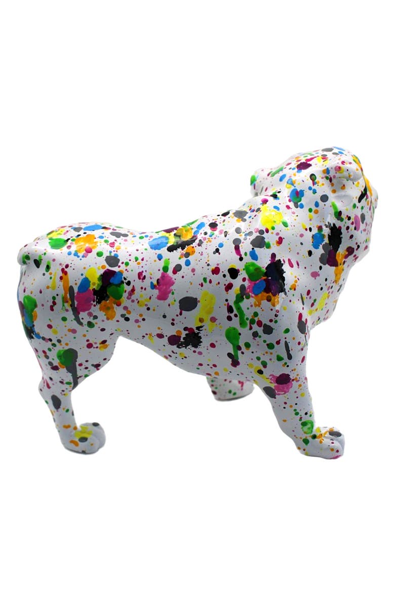 INTERIOR ILLUSIONS Splatter Leg Lifted French Bulldog Statue, Alternate, color, Multi-Color
