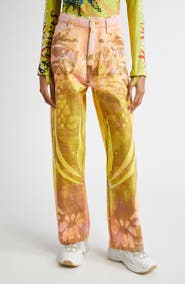 Paolina Russo Tie Dye Baggy Jeans