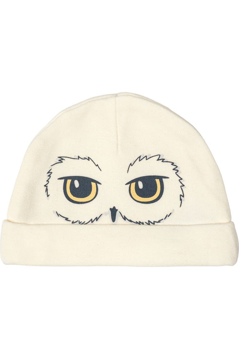 2-Piece Bodysuit and Hat Set, Alternate, color, Cream Hedwig