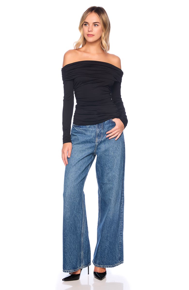 Susana Monaco Off the Shoulder Poet Top, Alternate, color,