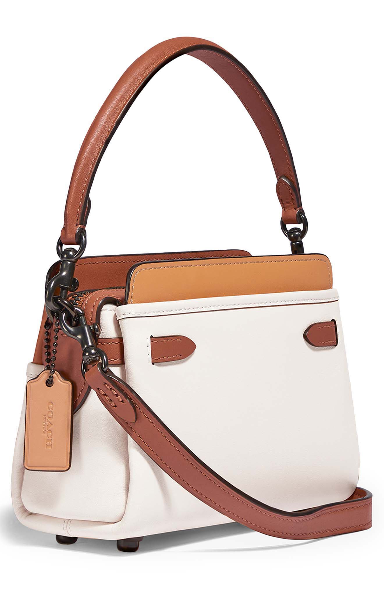 COACH Tate 18 Colorblock Leather Crossbody Bag, Alternate, color, 