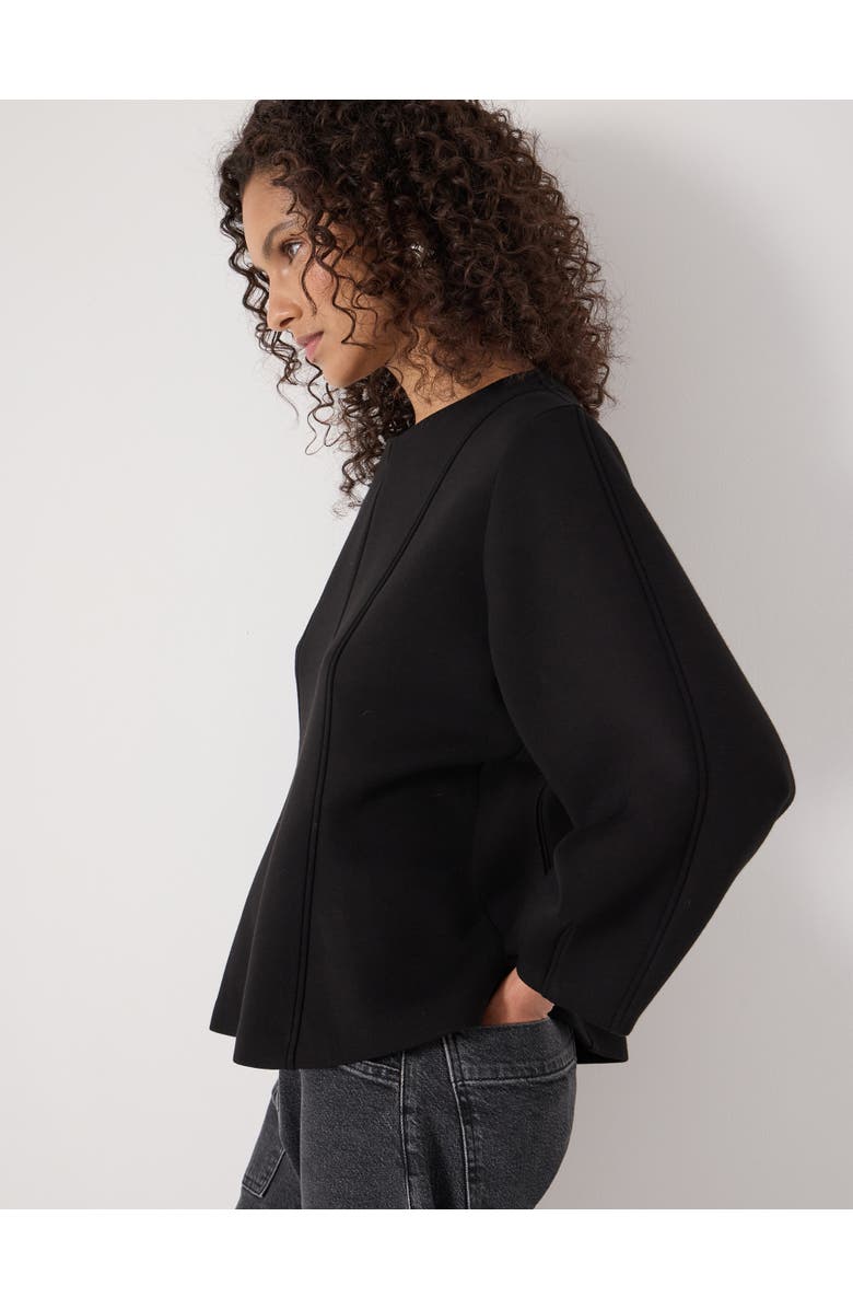 Hush Seam Detail Smart Jersey Top, Alternate, color, Black