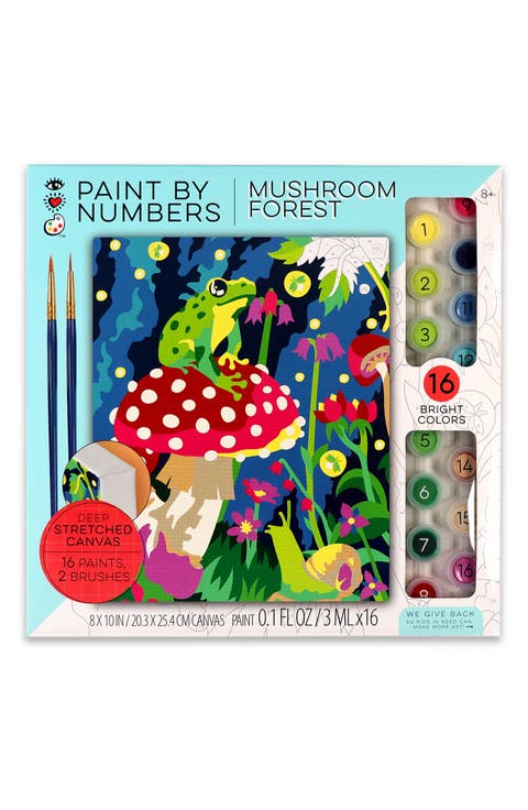 Paint By Number Mushroom Forest Paint Set