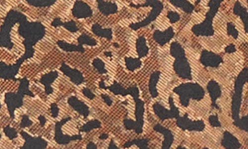 Kasper Leopard Jacquard Swing Jacket In Brown