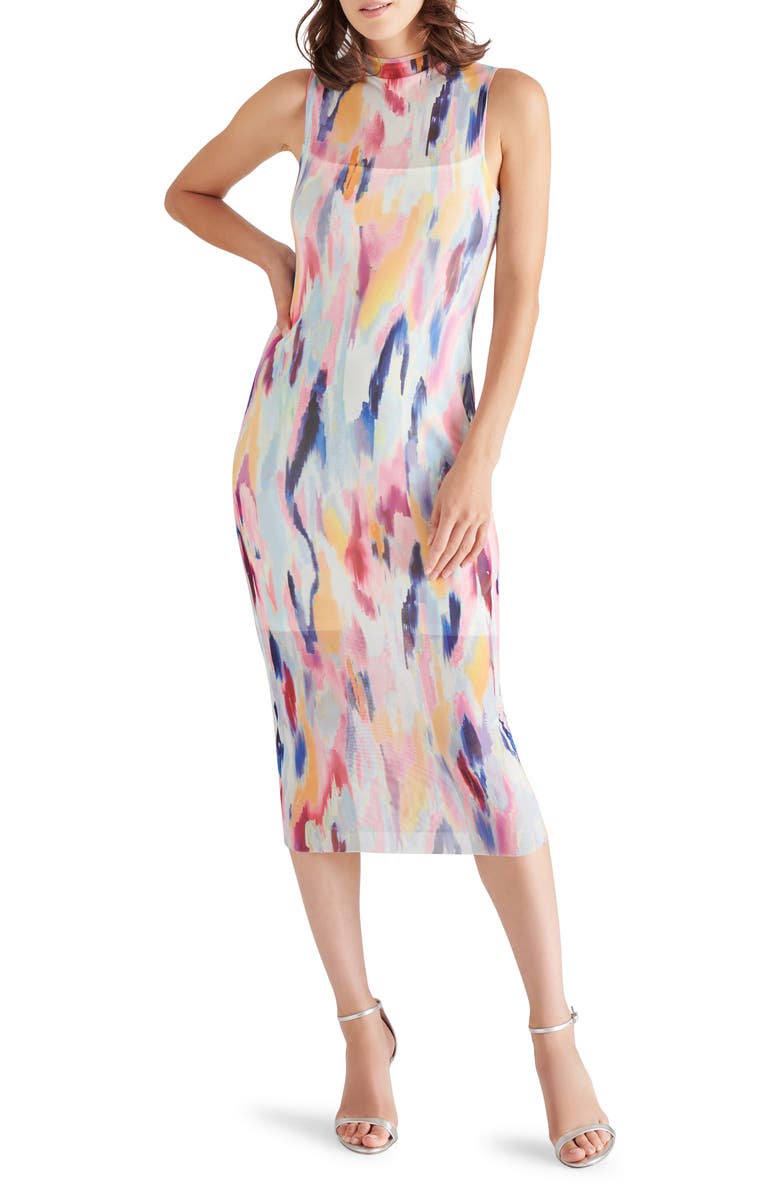 Steve Madden Sidra Sleeveless Midi Dress, Main, color, 