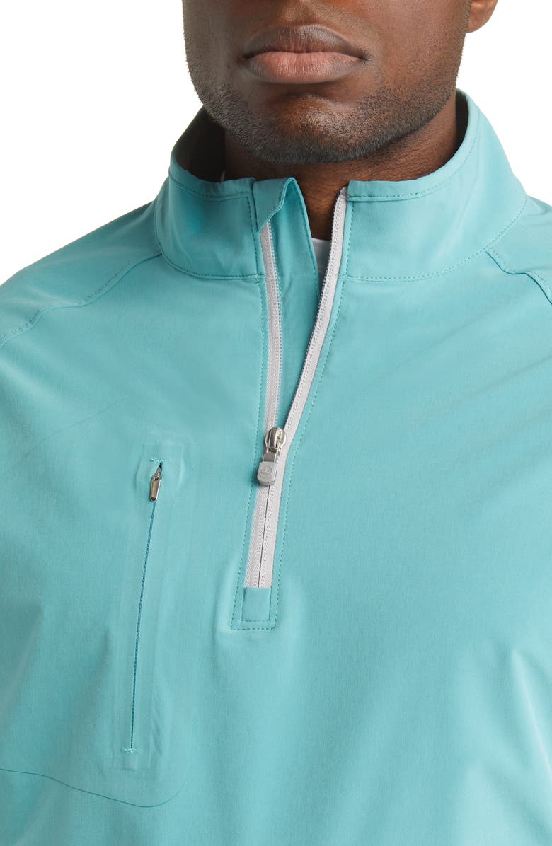 Peter Millar Crown Crafted Flex Adapt Wind & Water Resistant Half Zip Pullover, Alternate, color,