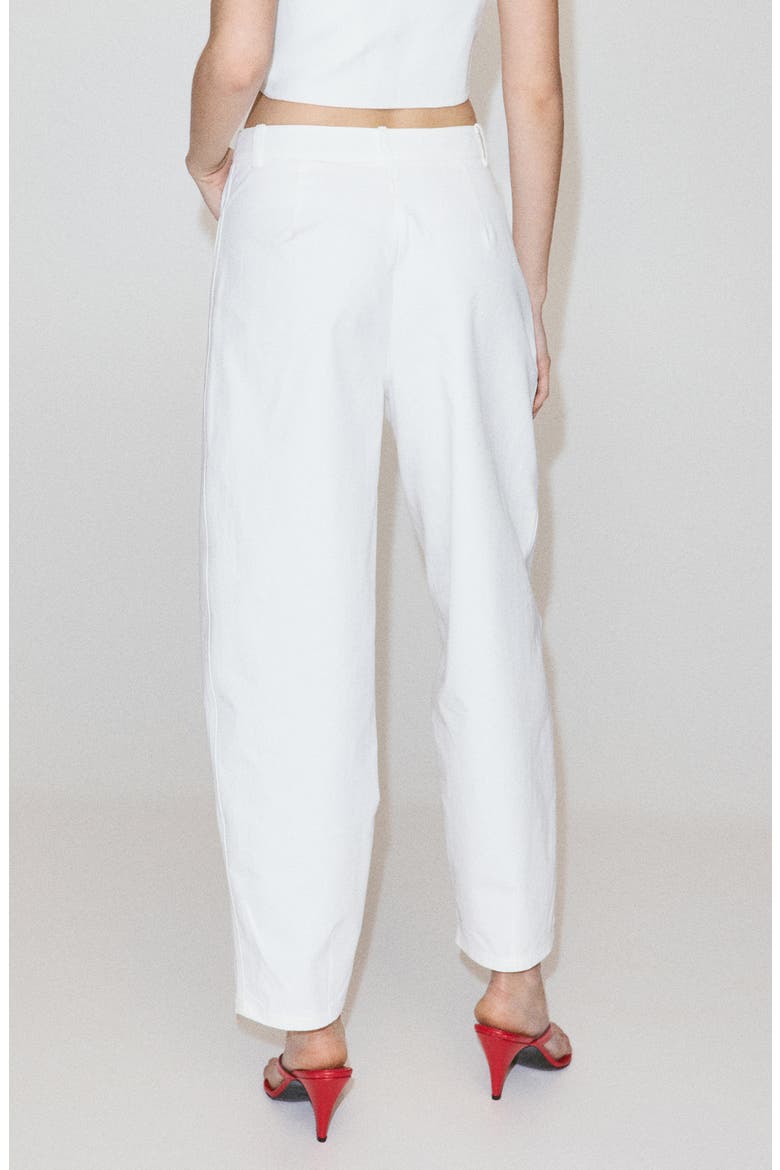High Waist Balloon Pants, Alternate, color, WHITE