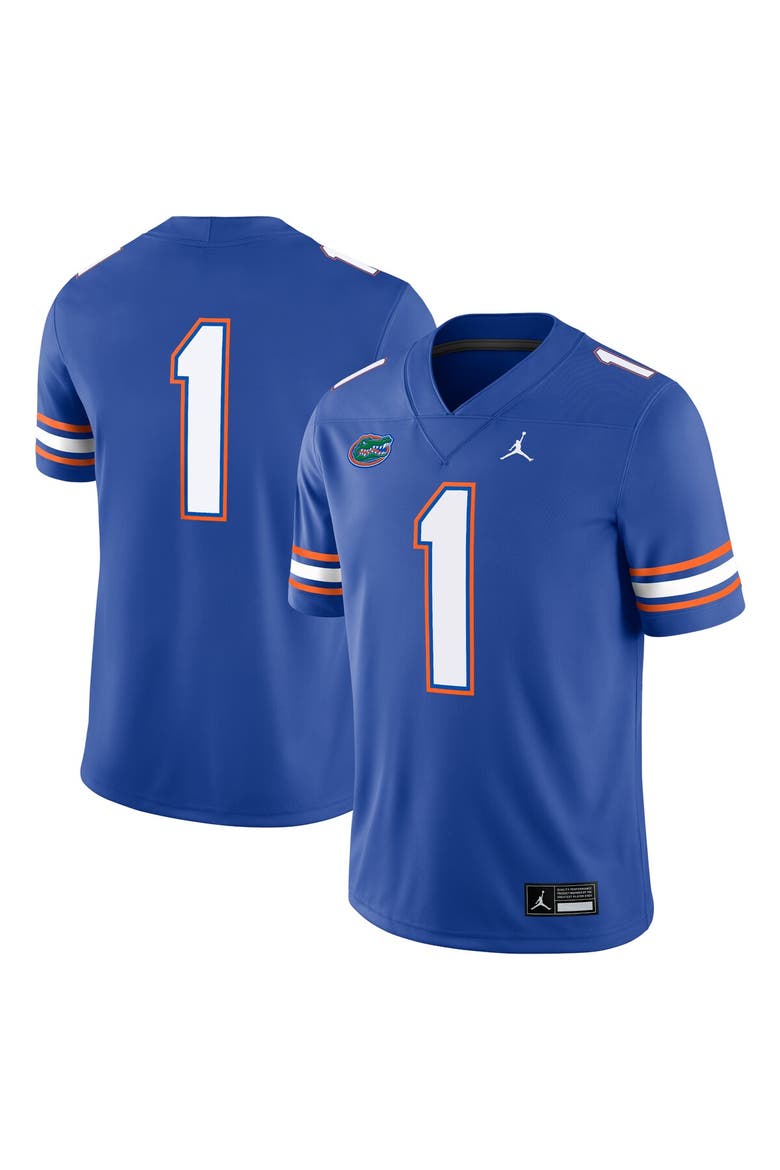 Men's Jordan Brand #1 Royal Florida Gators Game Jersey, Alternate, color, Royal