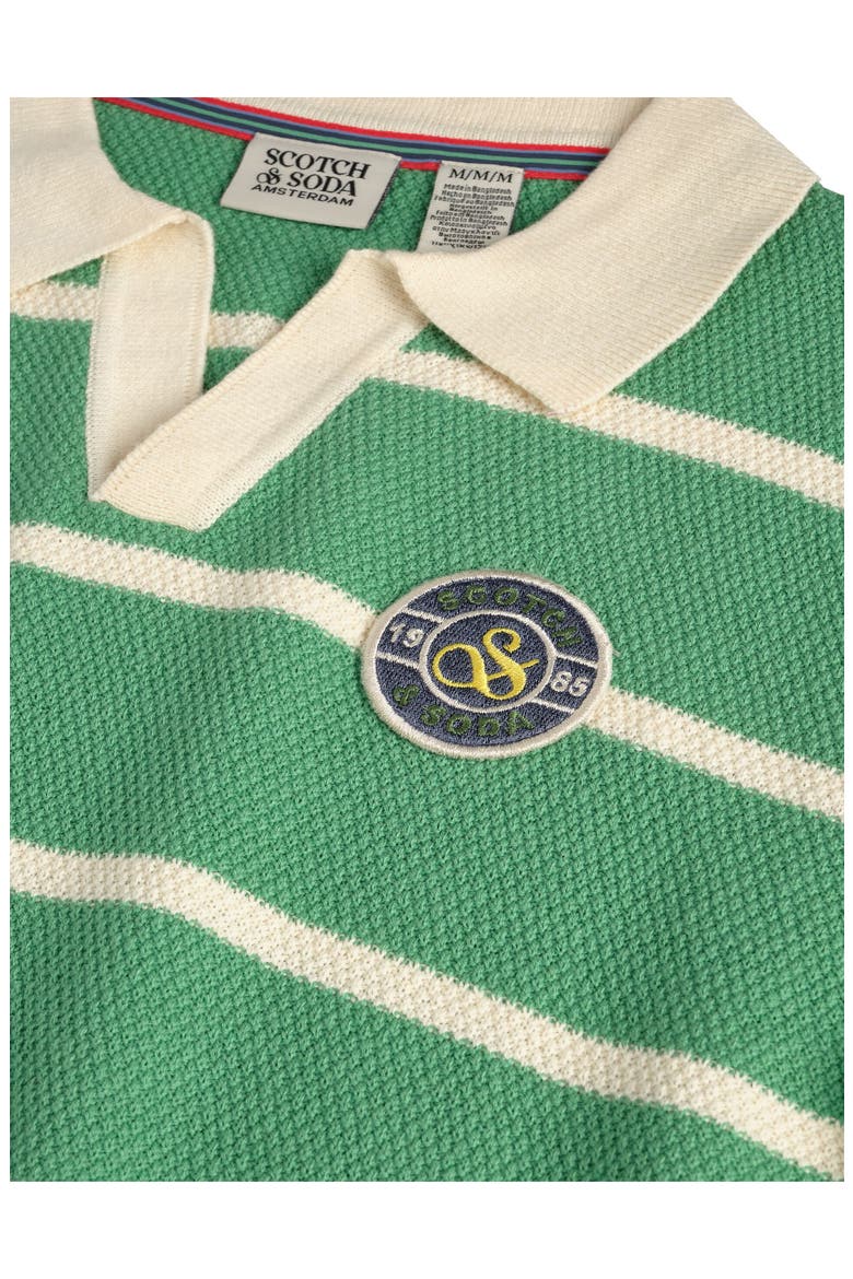 Kids' Stripe Polo, Alternate, color, GREEN SPRUCE