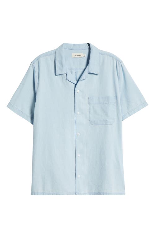 Frame Short Sleeve Camp Shirt In Herald