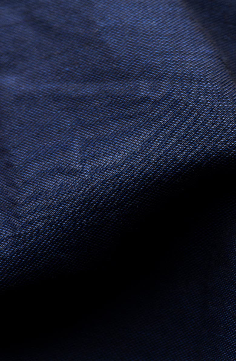 Eton Soft Casual Line Slim Fit Solid Cotton & Silk Shirt, Alternate, color, 