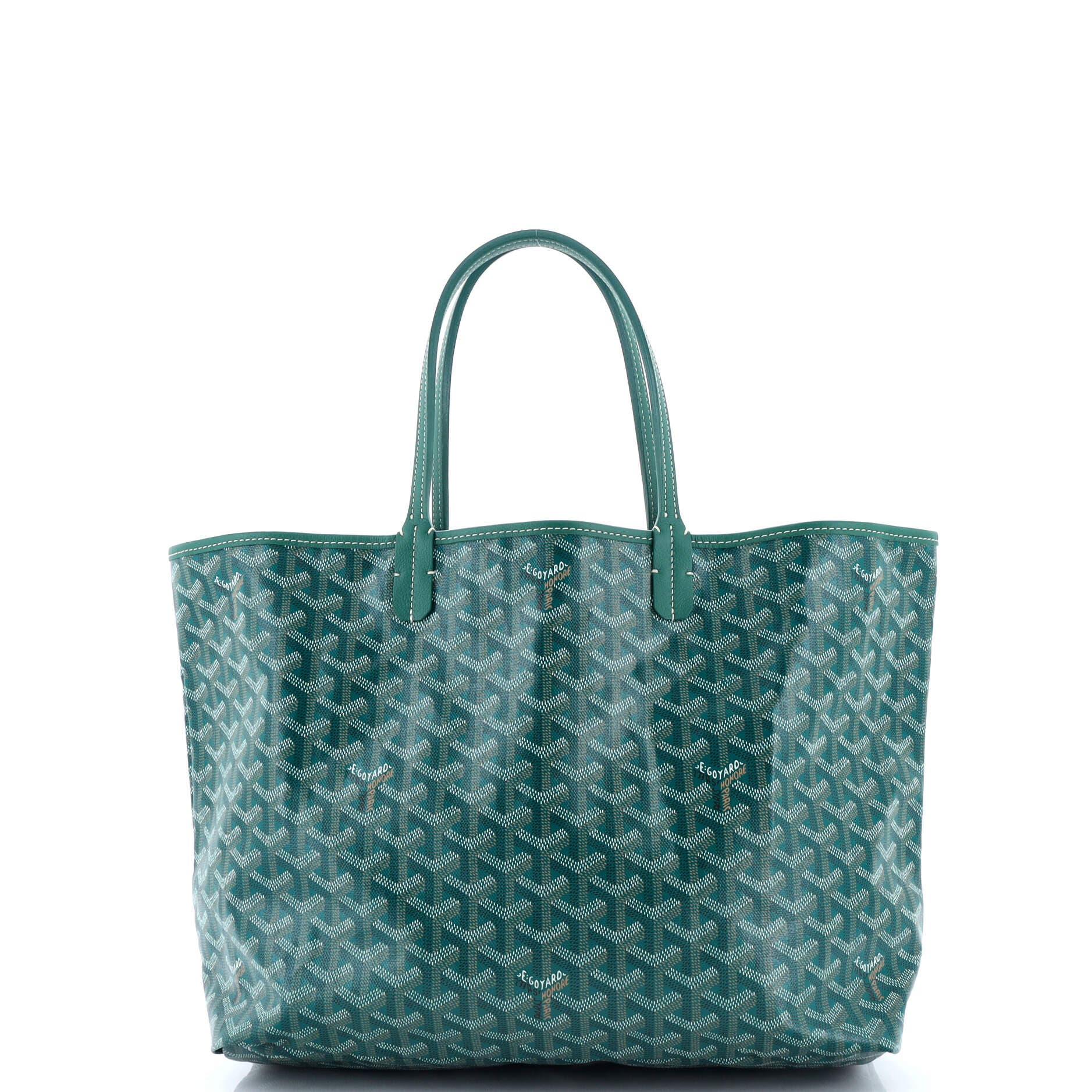 Pre-Owned Goyard Saint Louis Tote Coated Canvas PM, Main, color, Green