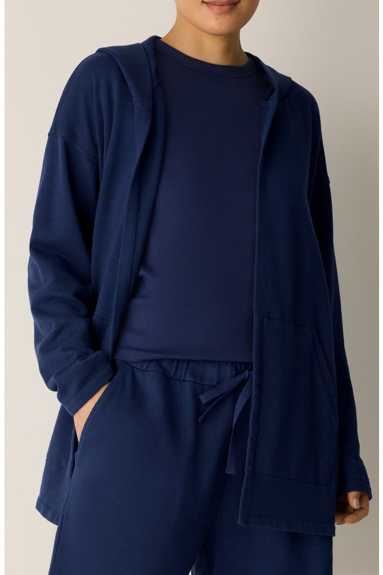 Hooded Organic Cotton Jacket, Main, color, DEEP DIVE