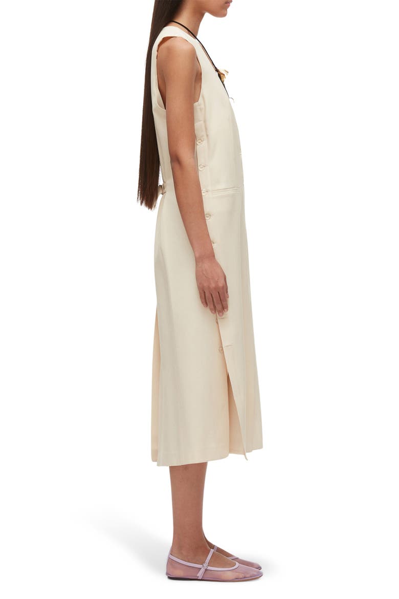 Tailored Vest Midi Dress, Alternate, color, CHAMPAGNE