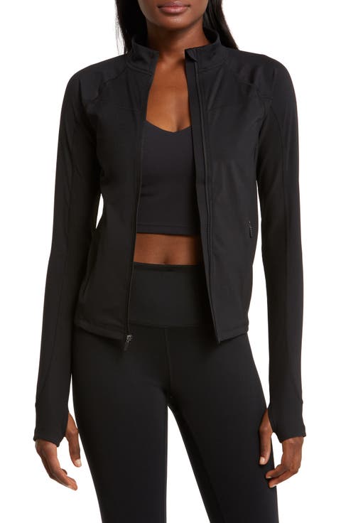 Rib Panel Zip Jacket