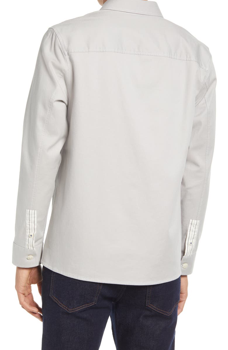 Ted Baker London Leytun Cotton Twill Shacket, Alternate, color, 