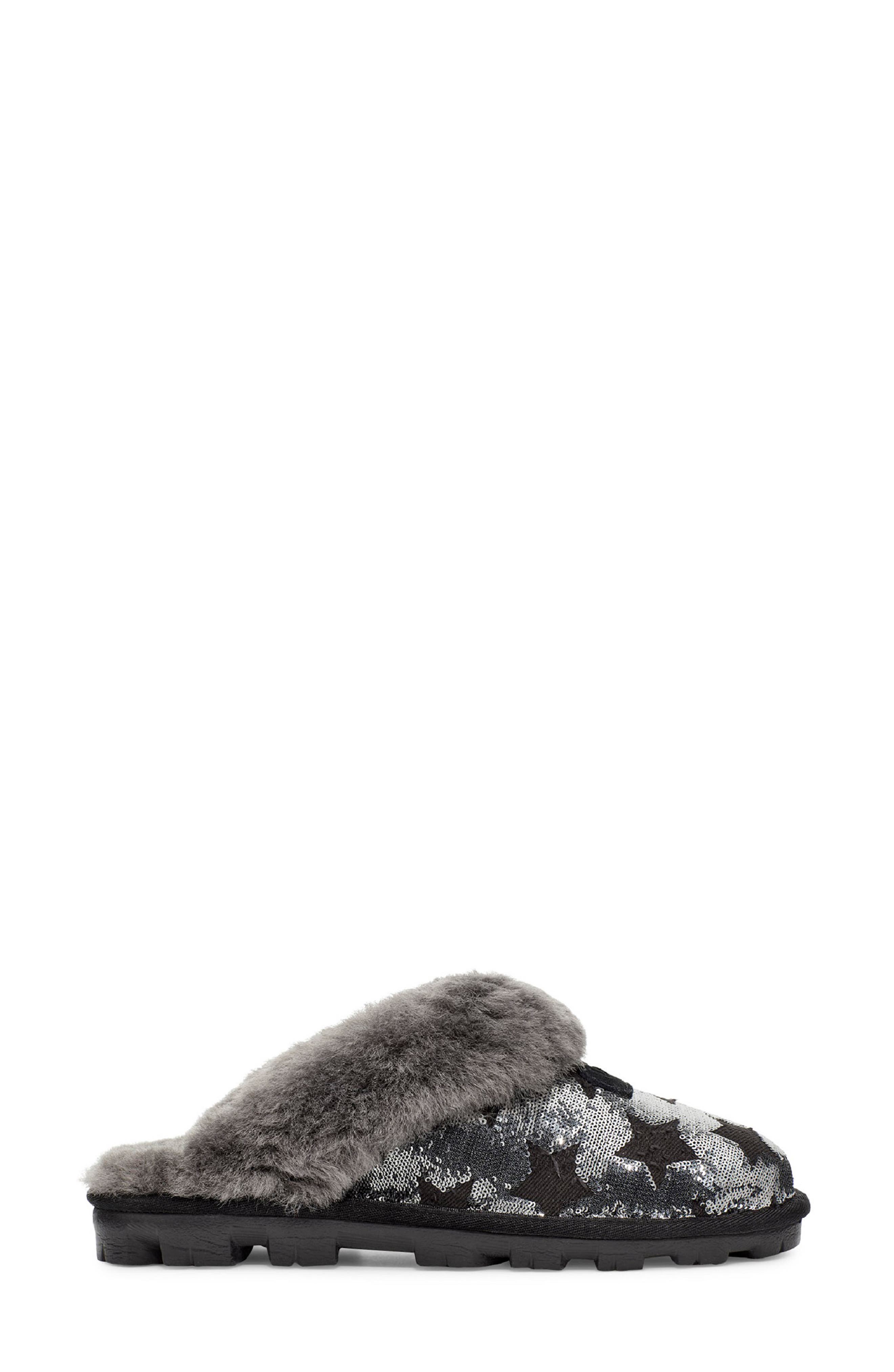 UGG<sup>®</sup> Sequin Stars Genuine Shearling Slipper, Alternate, color, 