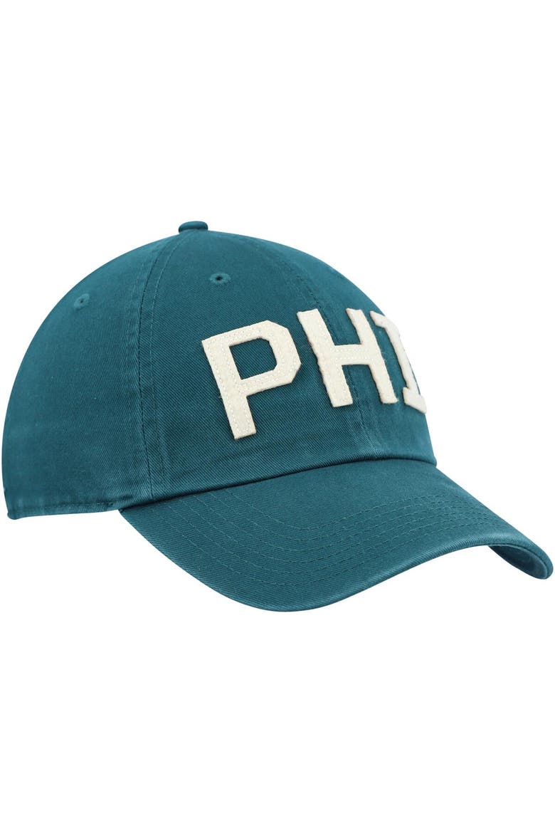 Women's '47 Midnight Green Philadelphia Eagles Finley Clean Up Adjustable Hat, Alternate, color, Green