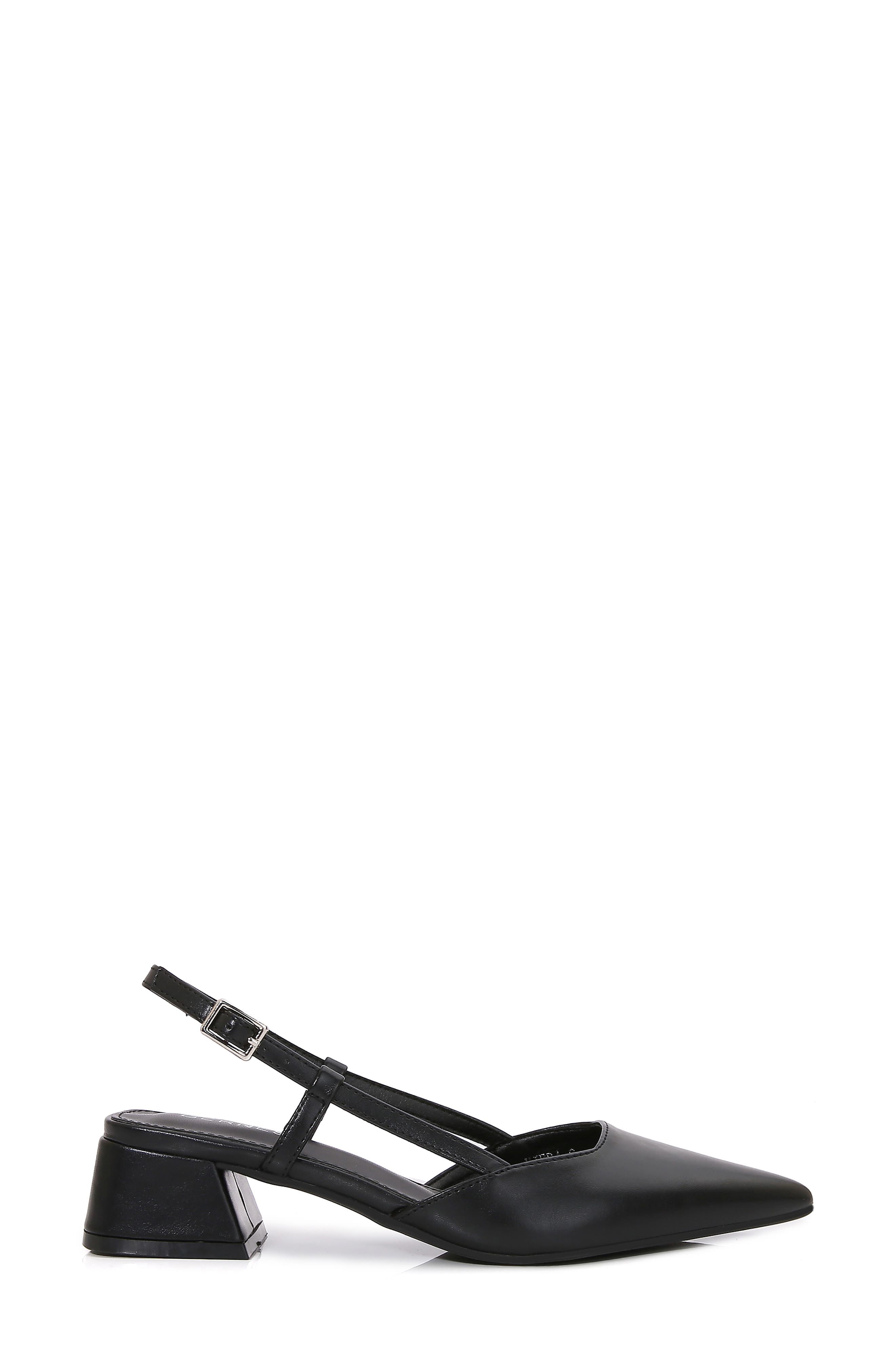 BERNESS Vieda Pointed Toe Slingback Pump, Alternate, color, Black