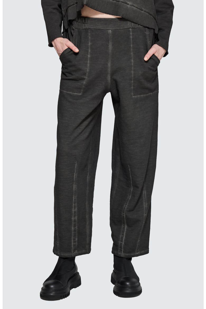 Tara Sculpted Tapered Pants, Alternate, color, Misty Black