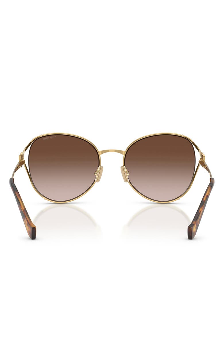 Miu Miu 58mm Gradient Phantos Sunglasses, Alternate, color, Gold/ Brown Gradient
