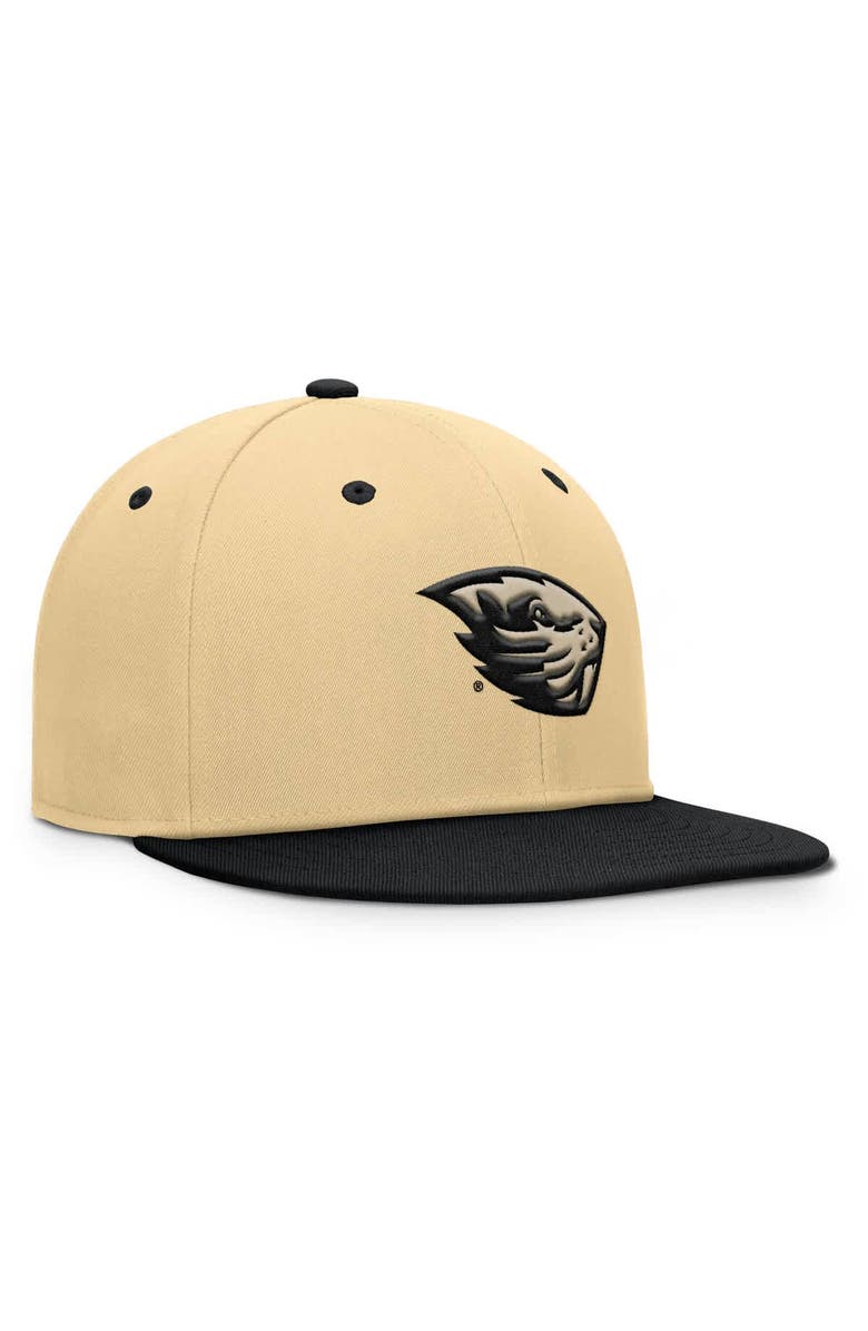 FANATICS Men's Fanatics Gold/Black Oregon State Beavers Balance Fitted Hat, Alternate, color, Khaki