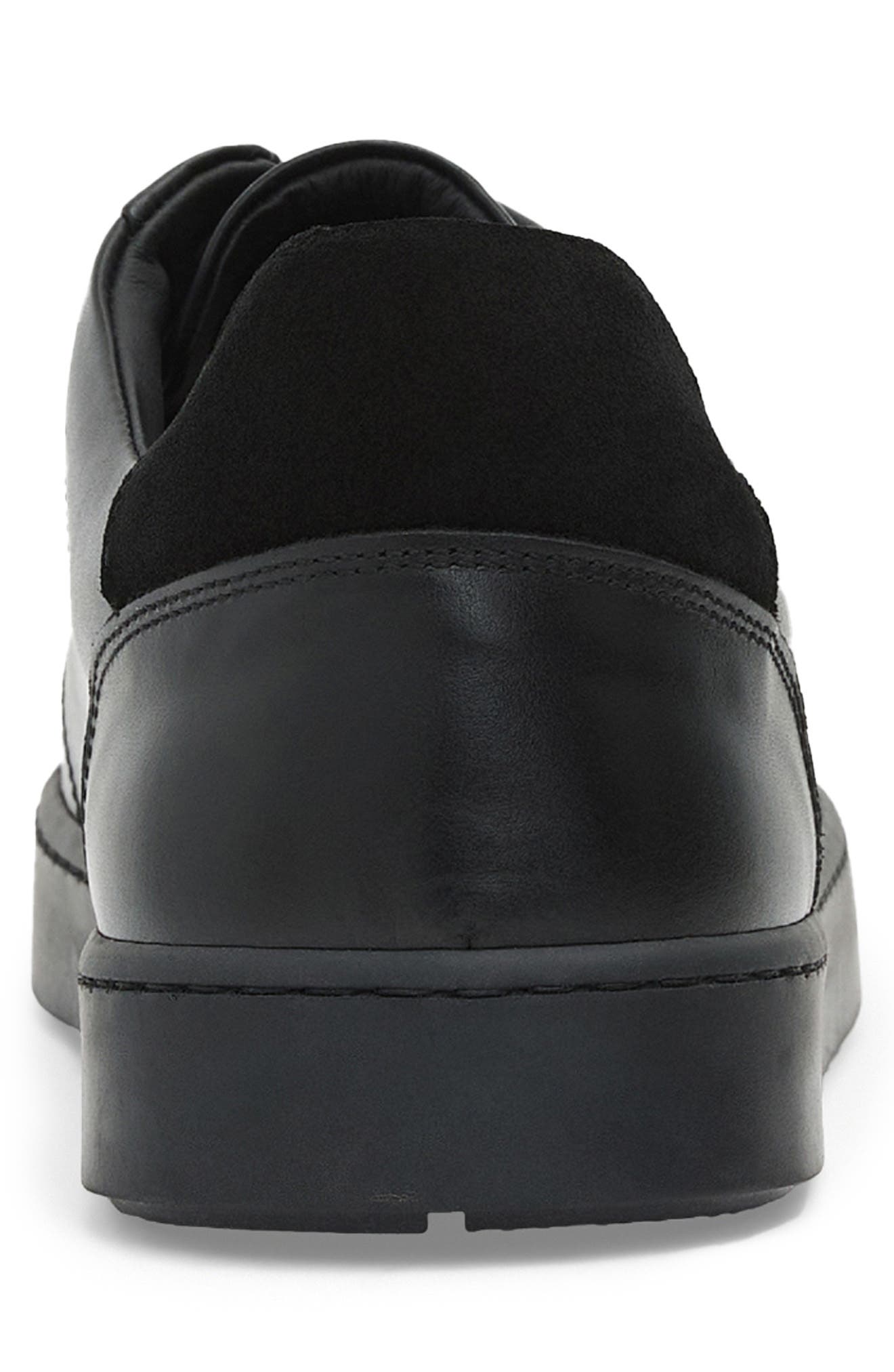 Martino Low Top Sneaker, Alternate, color, BLACK/ BLACK LEATHER