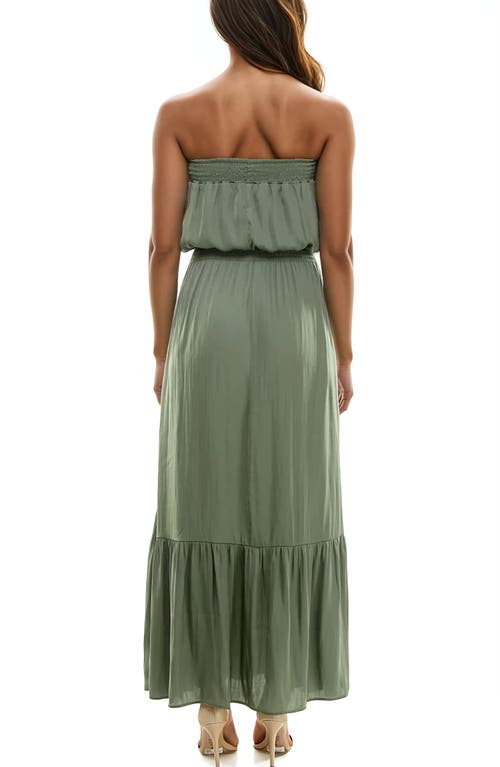 Socialite Strapless Tiered Maxi Dress