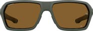 Under Armour 64mm Gradient Polarized Rectangular Sunglasses