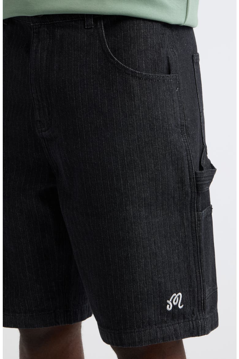 Foreman Shorts, Alternate, color, BLACK STONE WASHED DENIM