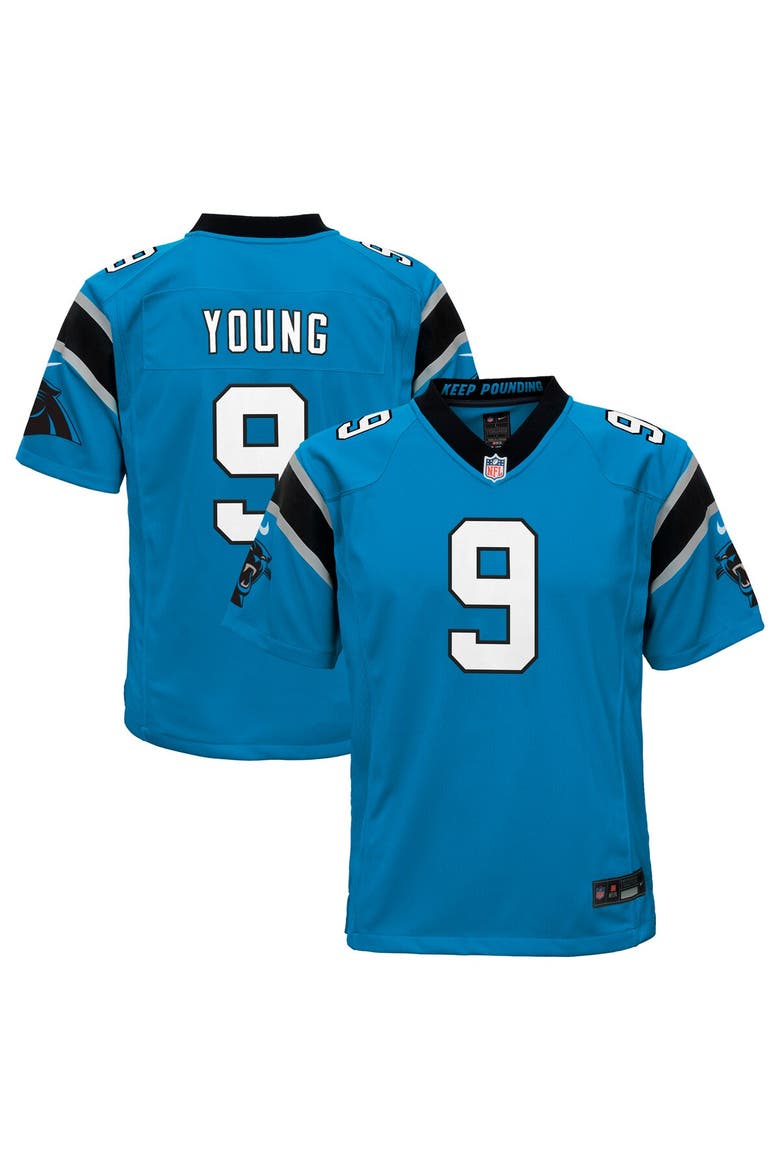 Youth Nike Bryce Young Blue Carolina Panthers Game Jersey, Main, color, Blue