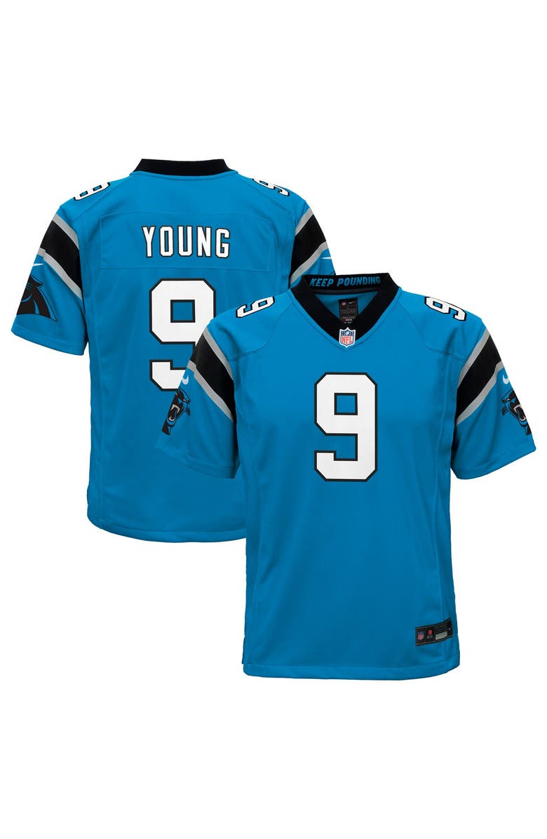 Nike Youth Nike Bryce Young Blue Carolina Panthers Game Jersey, Main, color, Blue