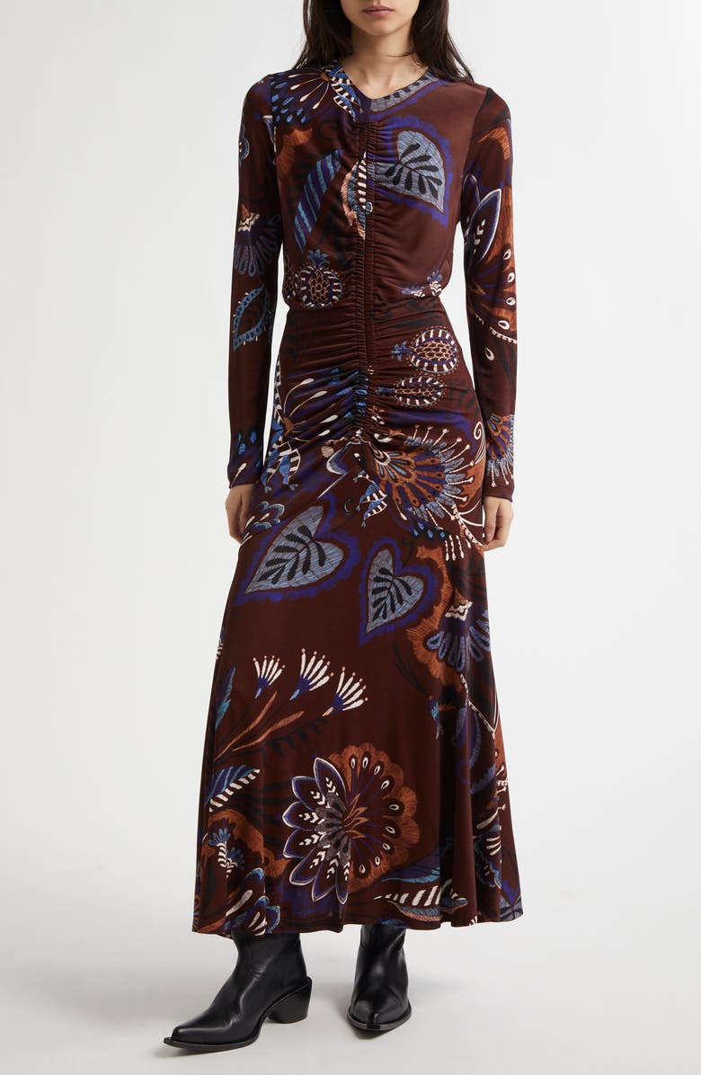 FARM Rio Delicate Garden Long Sleeve Maxi Dress, Main, color, 