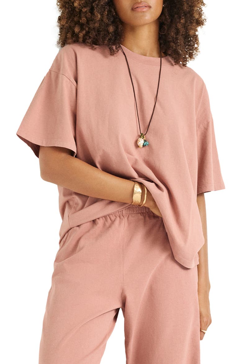 Coast Oversize Boyfriend T-Shirt, Main, color, DESERT ROSE