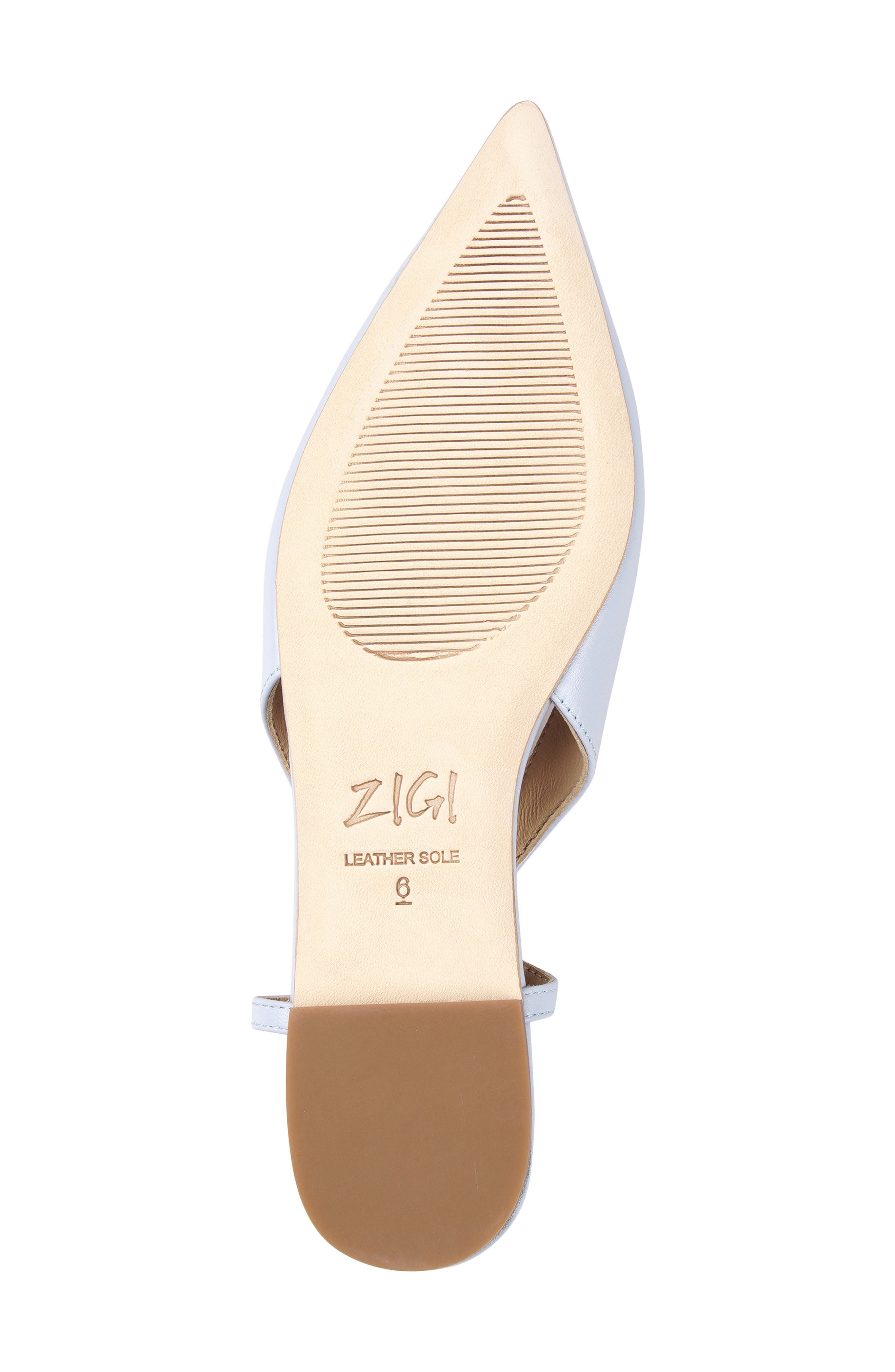 Hala Pointed Toe Slingback Flat, Alternate, color, DUSTY BLUE