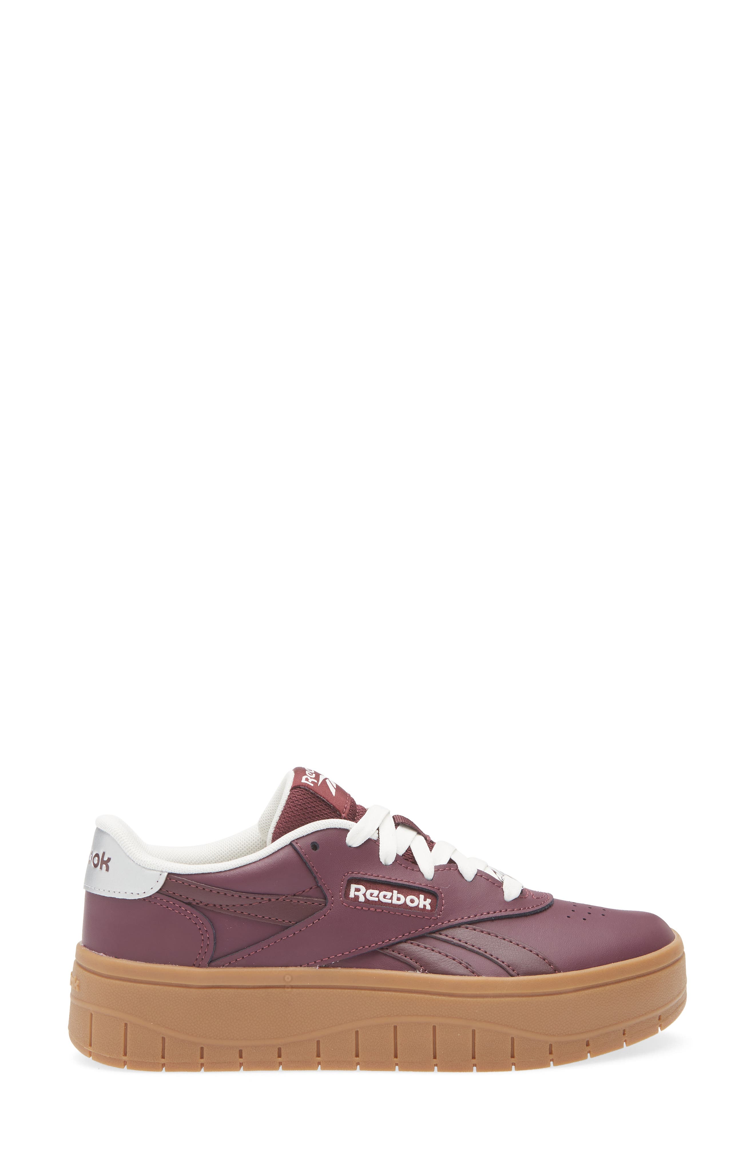 Reebok Court Advance Surge Platform Sneaker, Alternate, color, Cherry/ Gum/ Chalk