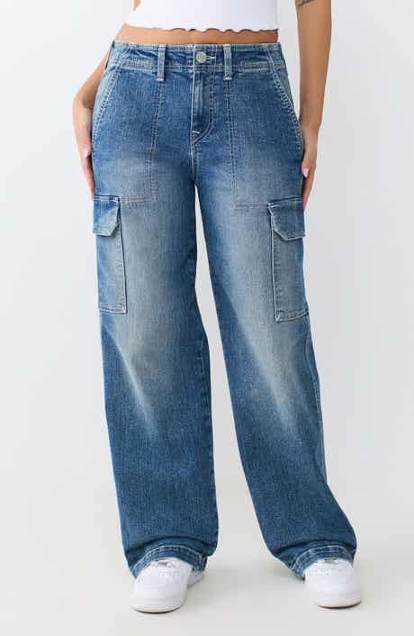 Cargo Straight Leg Jeans