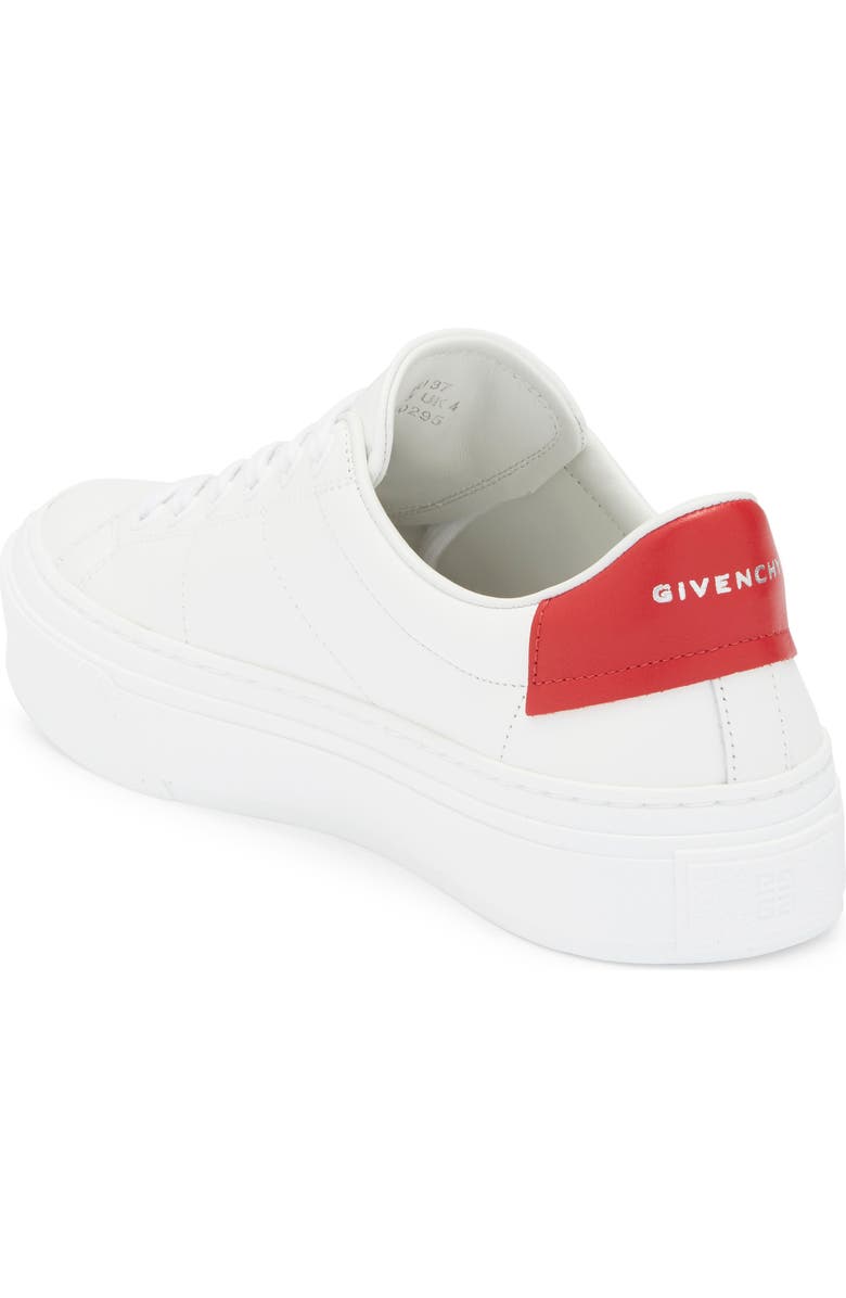 Givenchy City Sport Low Top Sneaker, Alternate, color, White Red