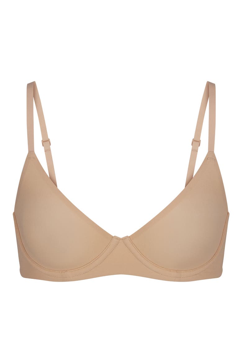 Fits Everybody Unlined Demi Bra, Alternate, color, CLAY
